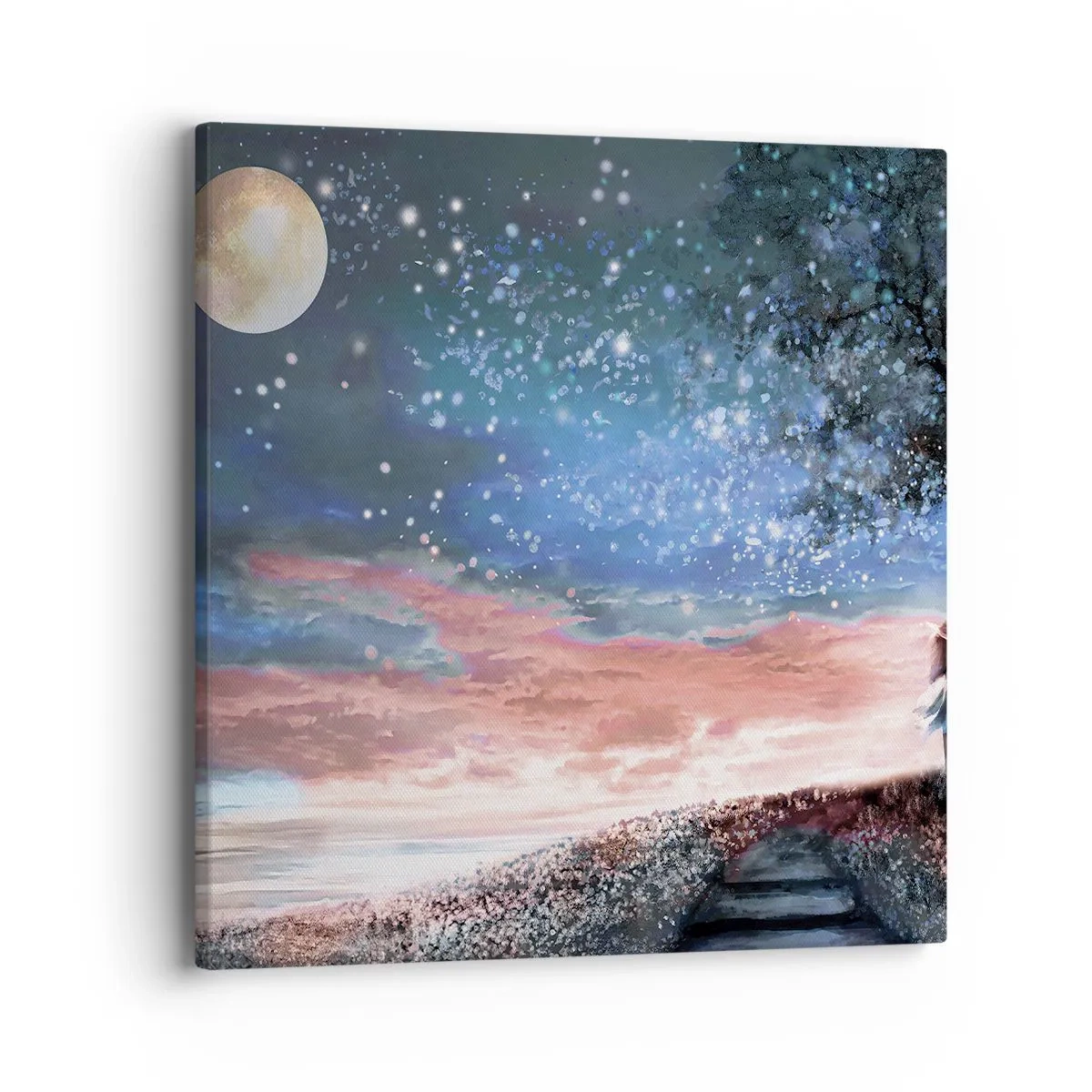 Quadro em tela - Espetáculo estrelado - 40x40 cm
