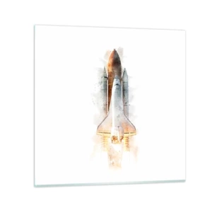 Quadro em vidro - Exploradores para iniciantes - 60x60 cm