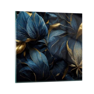 Quadro em vidro - Forrado com ouro - 50x50 cm