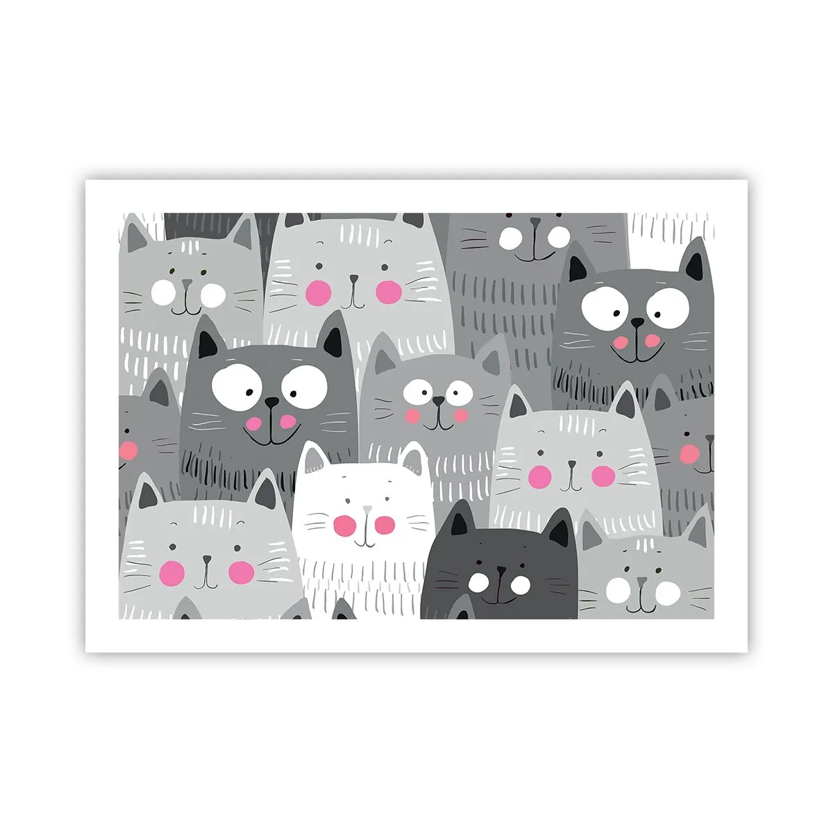 Pôster - O mundo dos gatos - 70x50 cm