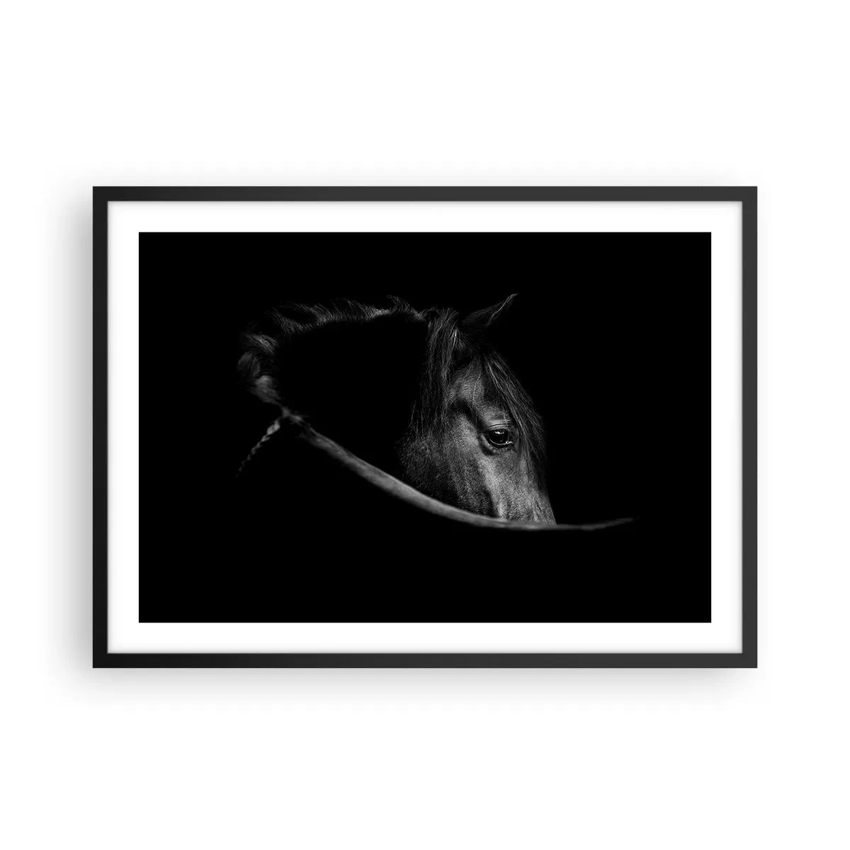 Pôster com moldura preta - Príncipe Negro - 70x50 cm