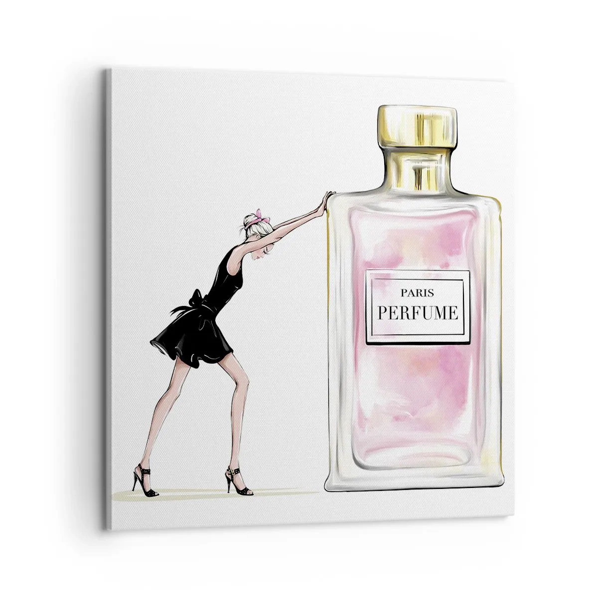 Quadro em tela - A essência da feminilidade - 60x60 cm