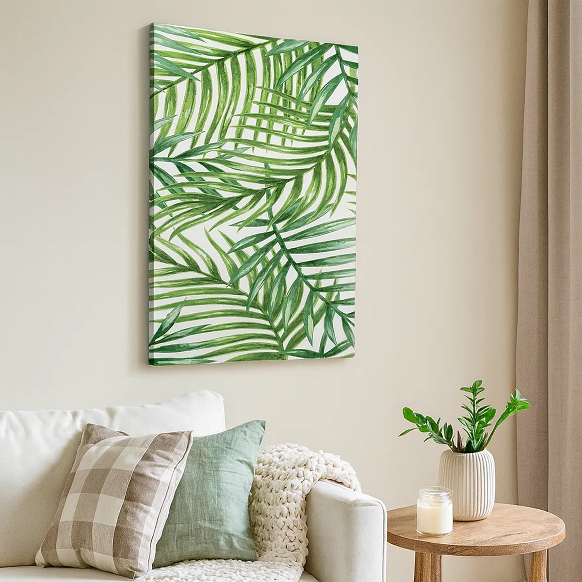 Quadro em tela - Sob as folhas verdes - 50x70 cm
