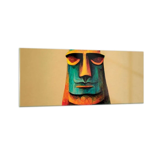 Quadro em vidro - Escultórico e simpático - 100x40 cm
