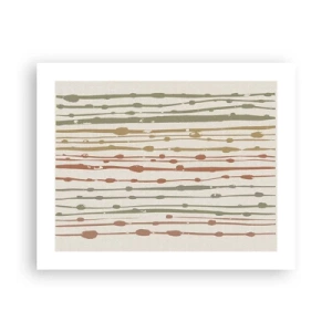 Pôster - Notação musical de cores - 50x40 cm