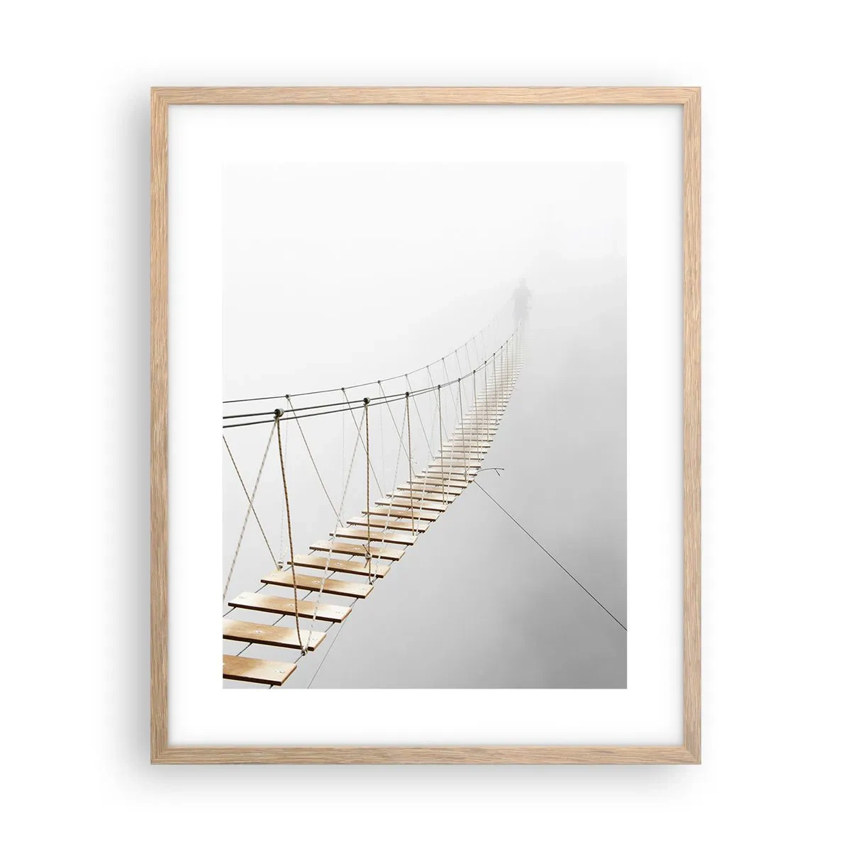 Pôster com moldura de carvalho claro - Para onde levará? - 40x50 cm