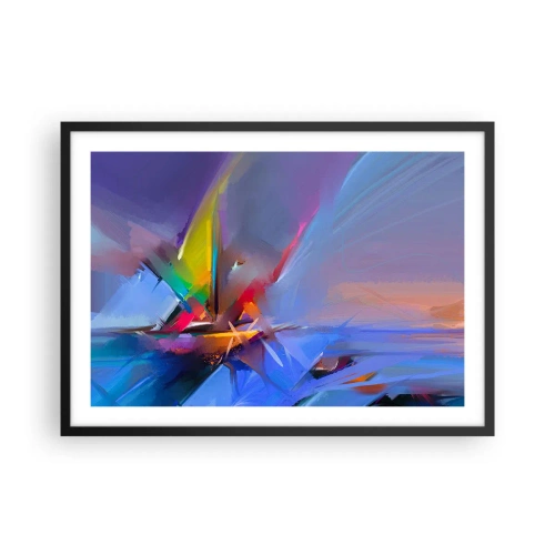 Pôster com moldura preta - Como as asas de um pássaro - 70x50 cm