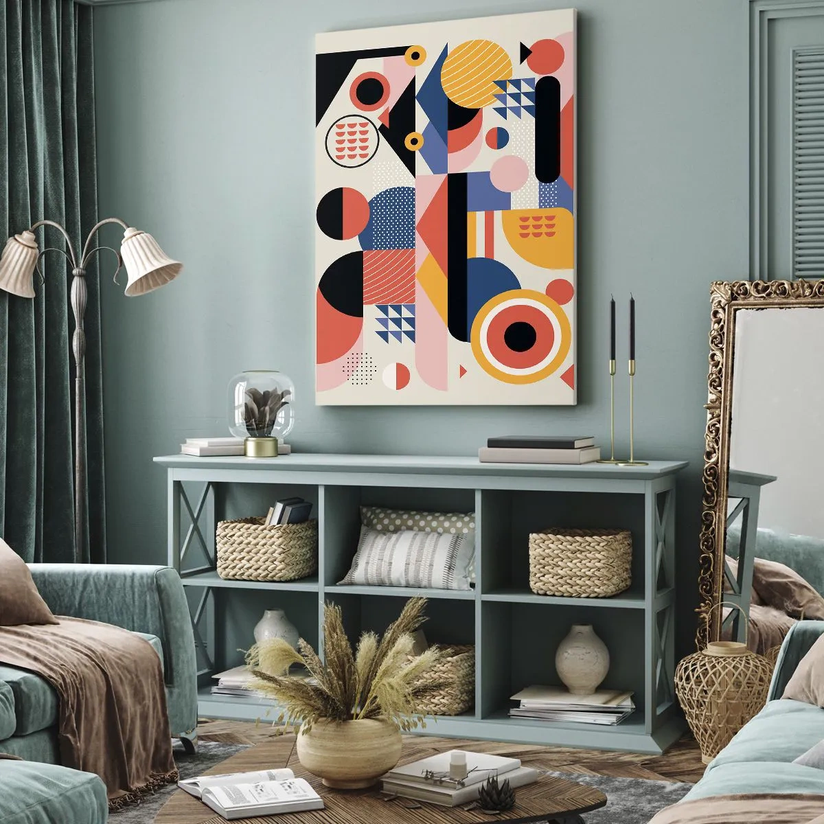 Quadro em tela - Composição: brincar - 70x100 cm