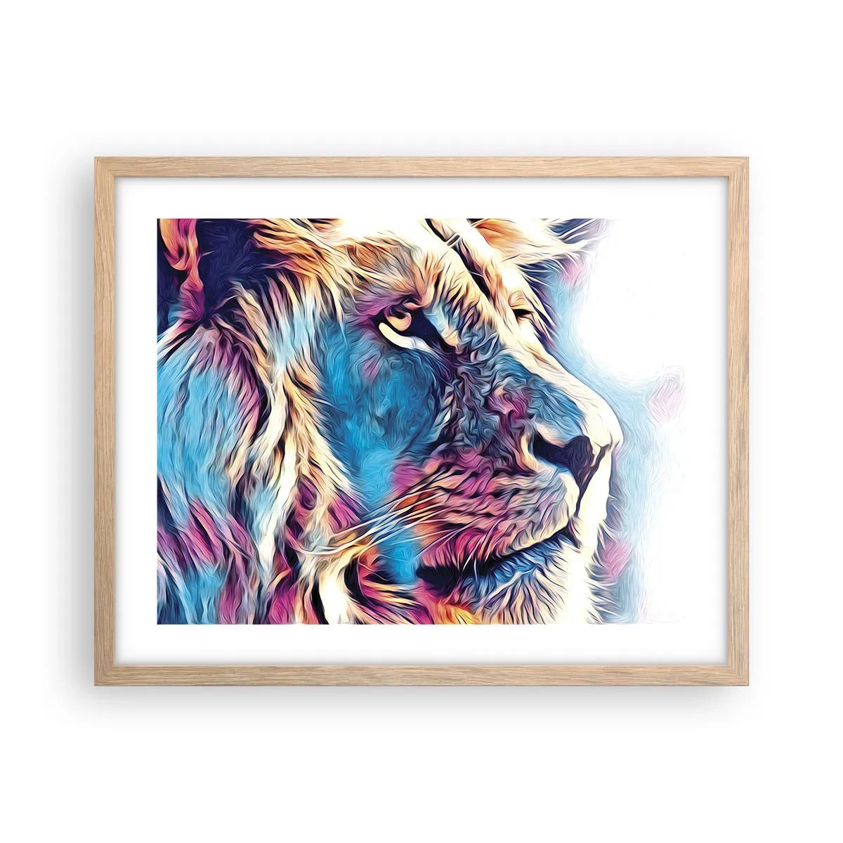 Pôster com moldura de carvalho claro - A sabedoria da natureza - 50x40 cm