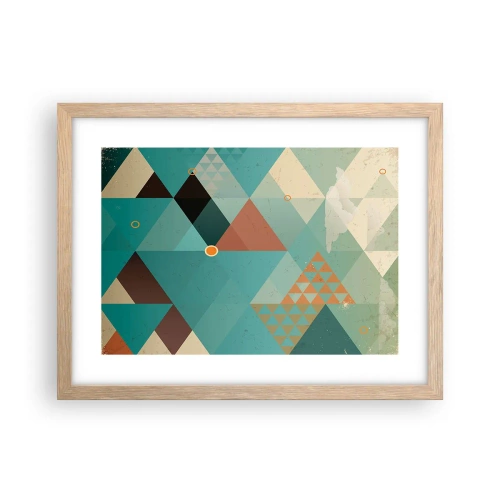 Pôster com moldura de carvalho claro - A unidade de muitos, os muitos da unidade - 40x30 cm