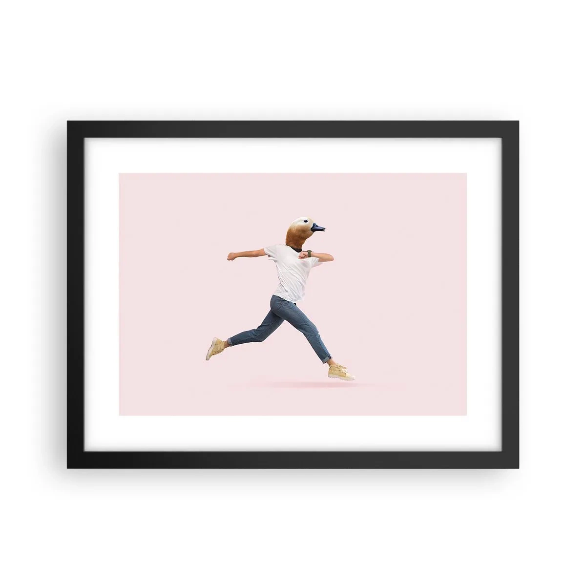 Pôster com moldura preta - Uma pitada de absurdo - 40x30 cm