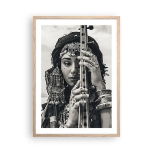 Pôster com moldura de carvalho claro - A própria música oriental - 50x70 cm