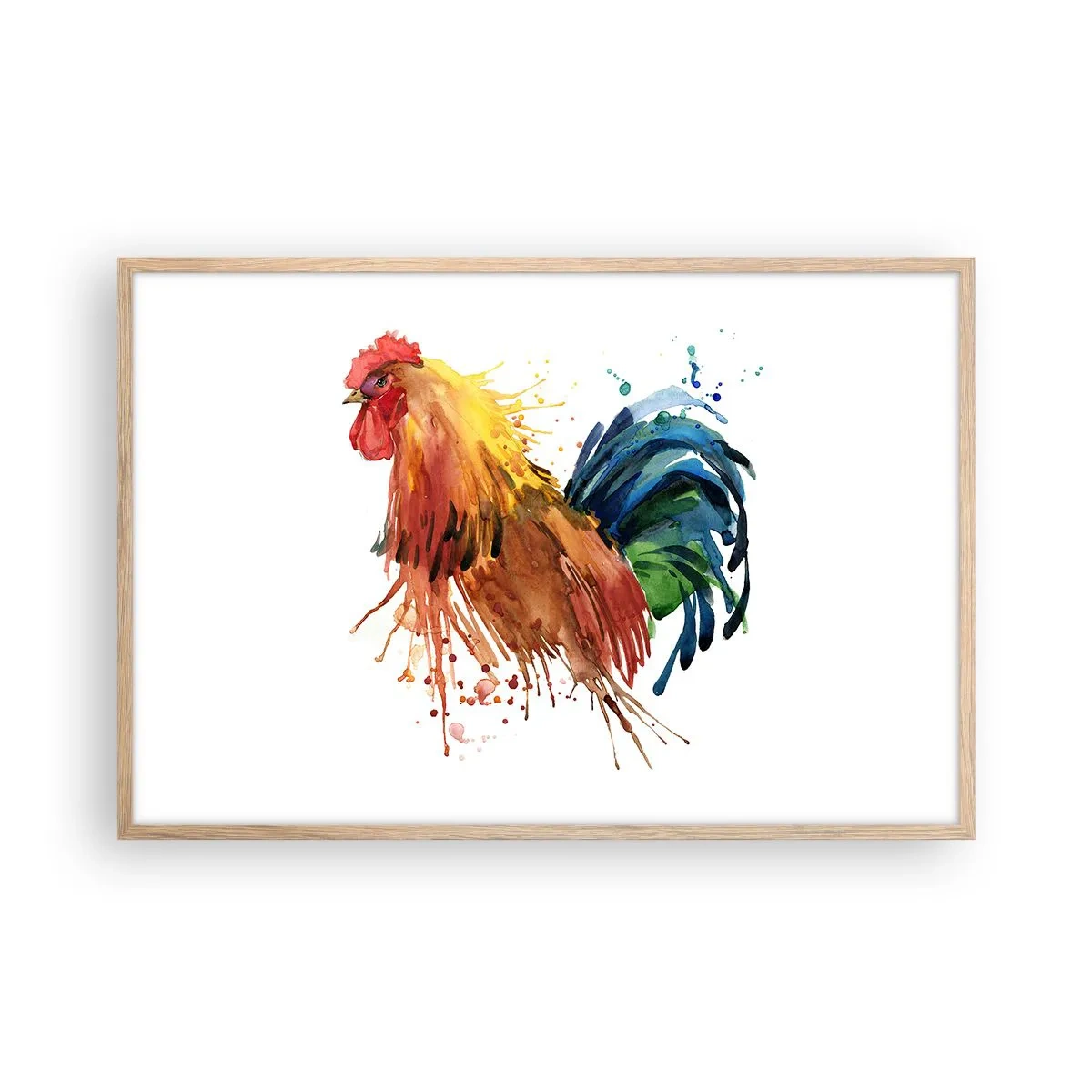 Pôster com moldura de carvalho claro - Manto real, orgulho real - 91x61 cm