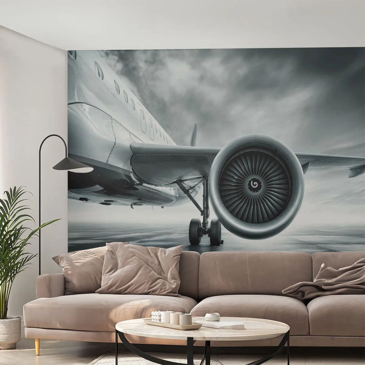 Papel de Parede Autocolante Deluxe Sticker - Há poder! - Avião, Viagem, Negócios - 250x175 cm