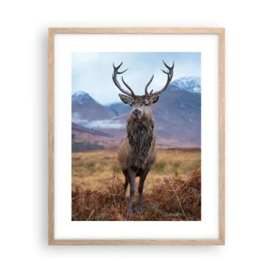 Pôster com moldura de carvalho claro - Na sua própria terra - 40x50 cm