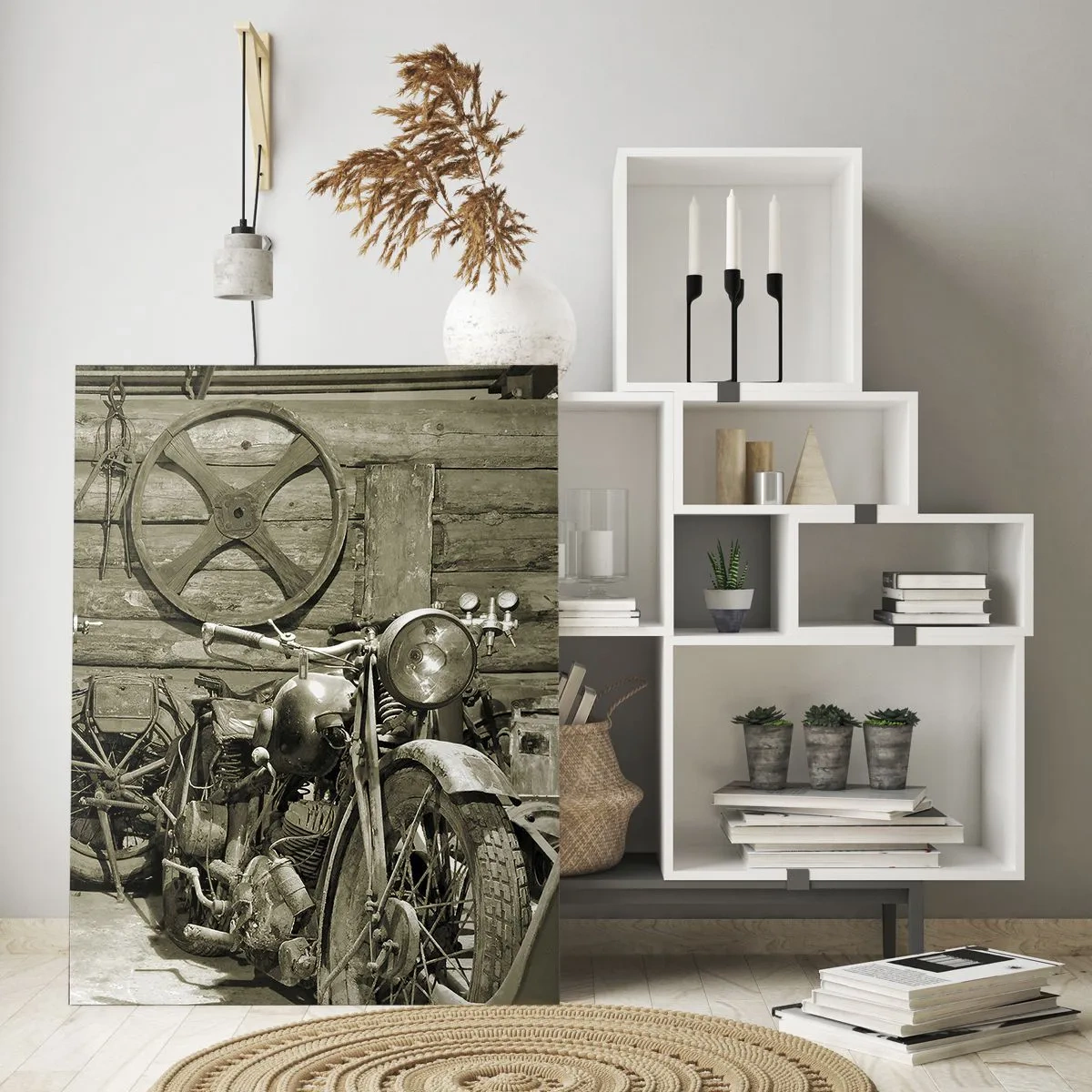 Quadro em vidro - No depósito do tio Jorge - 70x100 cm