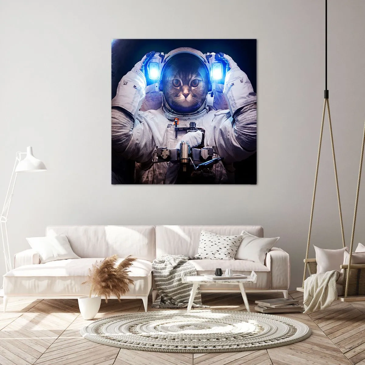 Quadro em tela - Houston, temos um problema - 30x30 cm