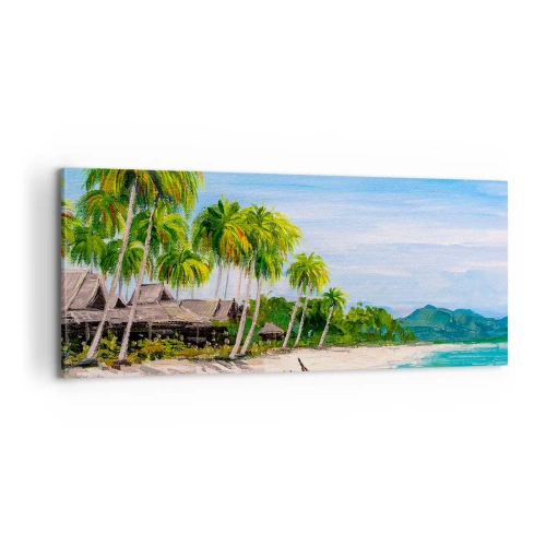 Quadro em tela - Um sonho exótico - 100x40 cm