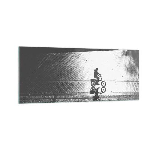 Quadro em vidro - Em frente, pela cidade - 100x40 cm