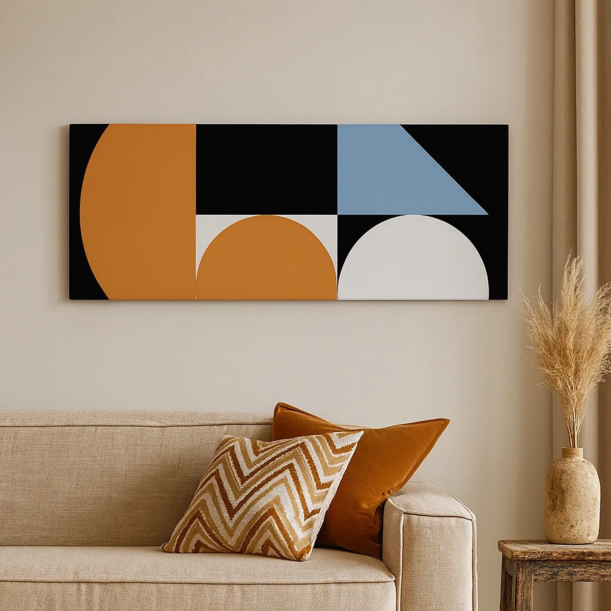 Quadro em tela - Disposição das figuras - 30x30 cm