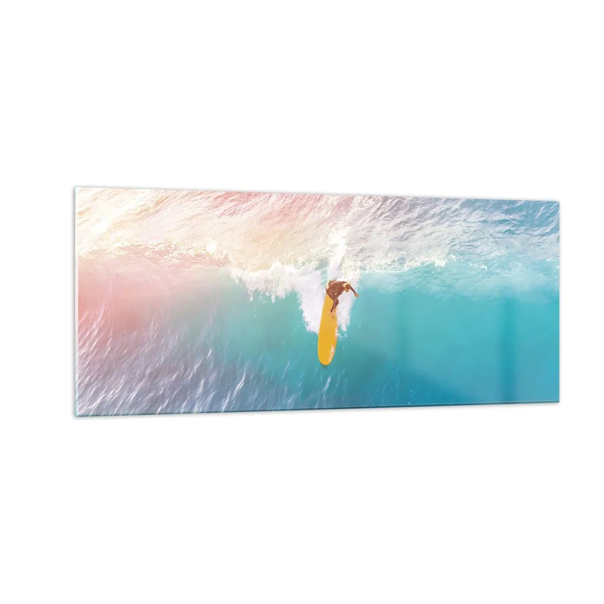 Quadro em vidro - Cavaleiro oceânico - 100x40 cm