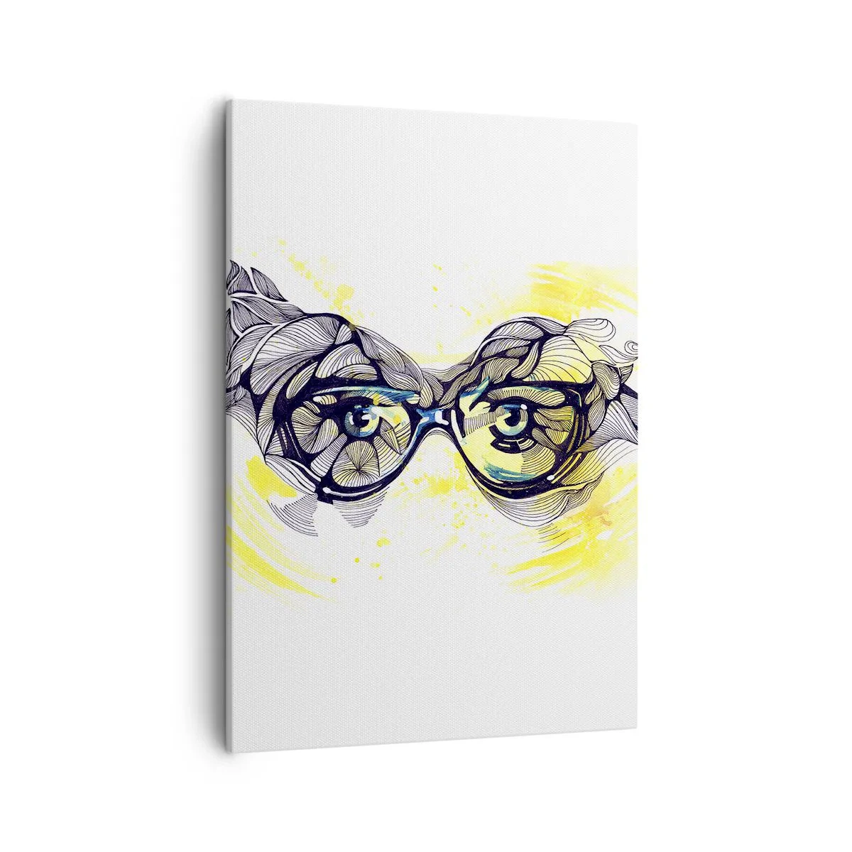 Quadro em tela - Através de óculos azuis - 50x70 cm