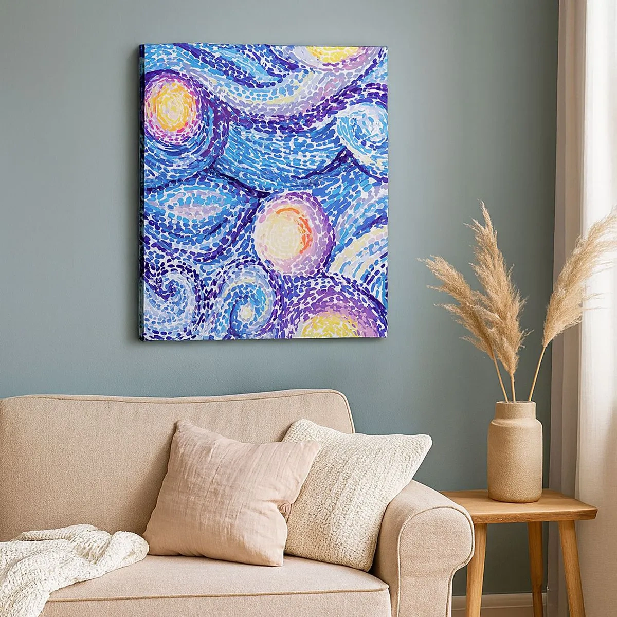 Quadro em tela - De um quadro de van Gogh - 30x30 cm