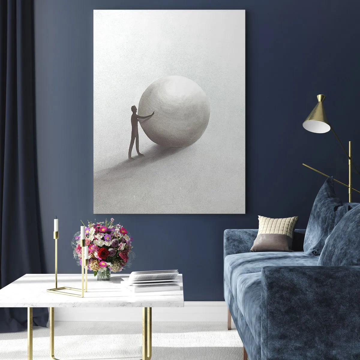 Quadro em vidro - O Jogo da Vida - 50x70 cm