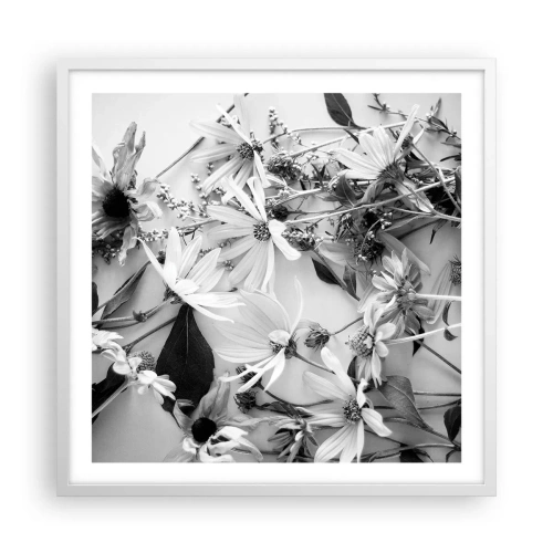 Pôster em moldura branca - Não é um ramo de flores - 60x60 cm