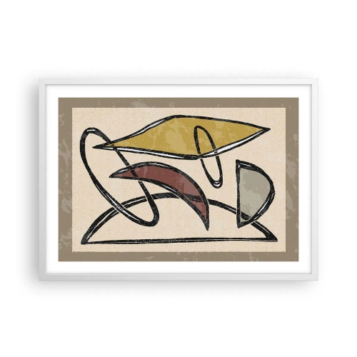 Pôster em moldura branca - Verticais e horizontais - 70x50 cm