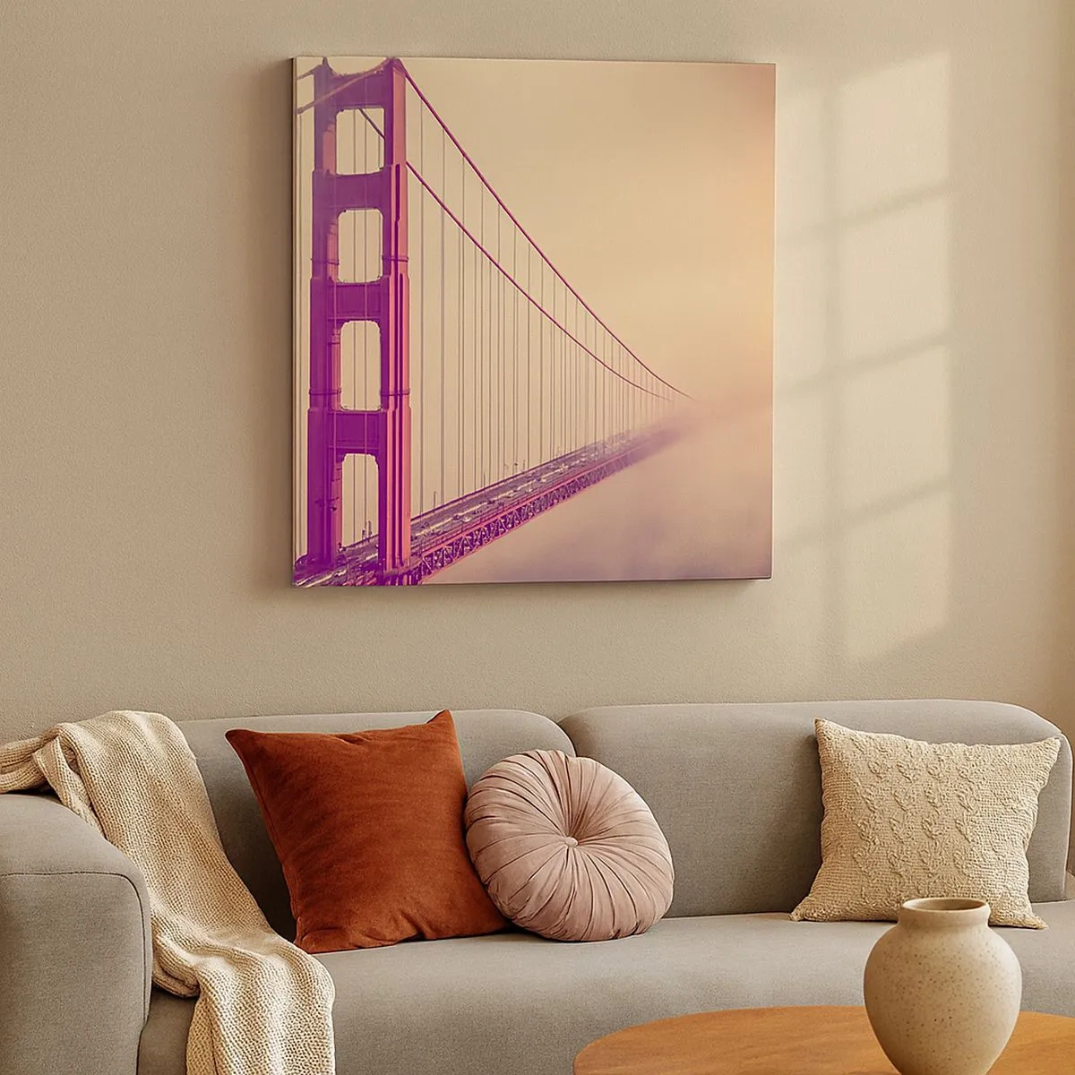 Quadro em tela - Entre o céu e a terra - 30x30 cm