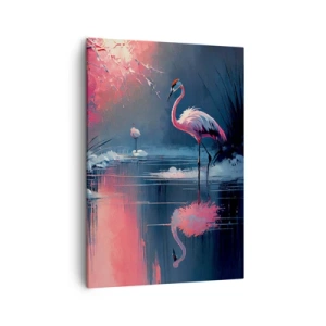 Quadro em tela - O retiro de um pássaro - 50x70 cm