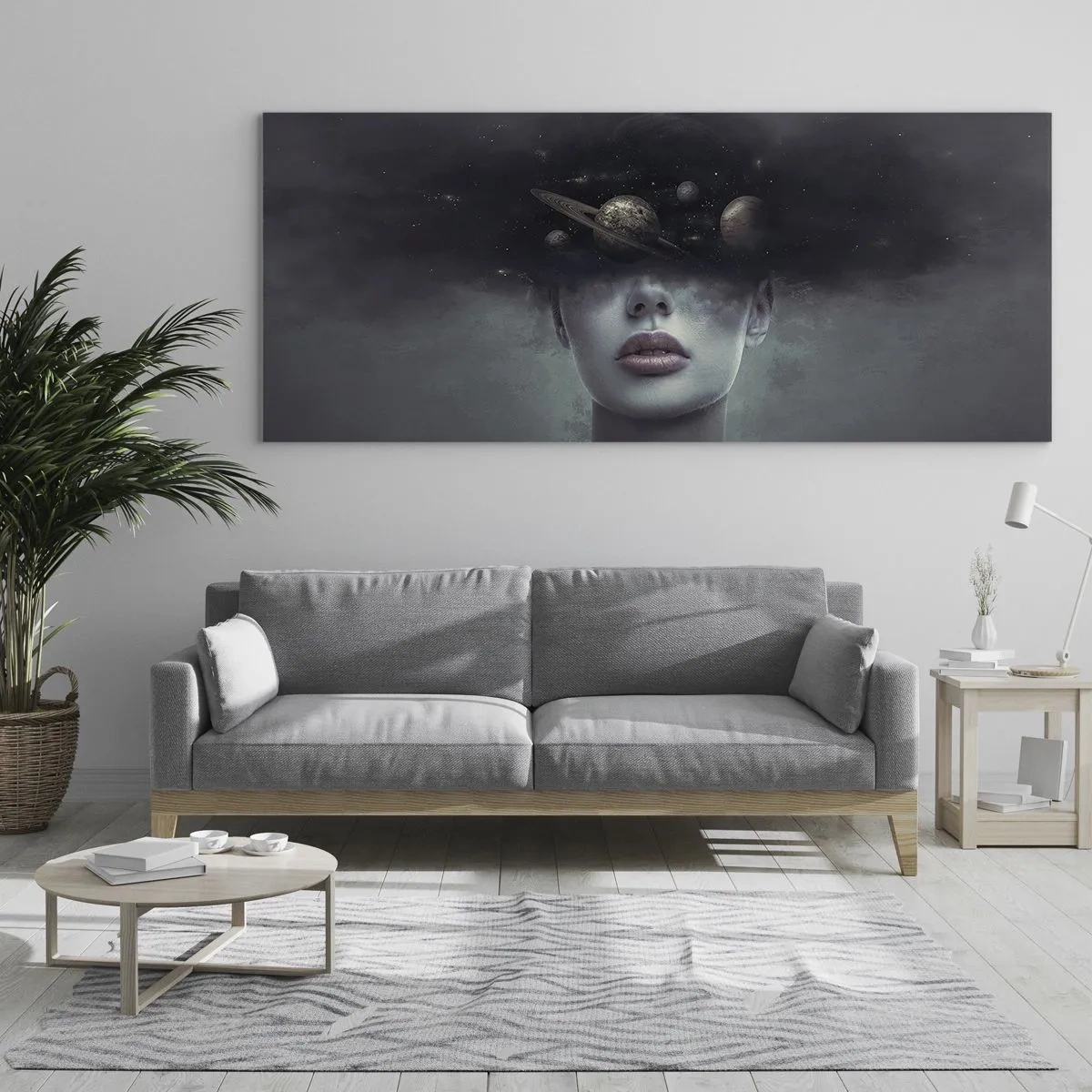 Quadro em vidro - E os planetas estão a enlouquecer... - 120x50 cm