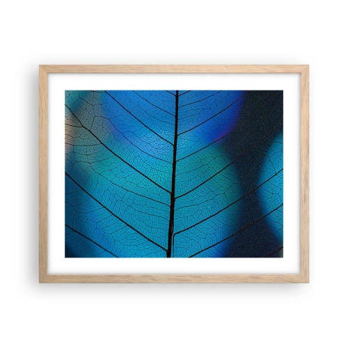 Pôster com moldura de carvalho claro - Construção complexa - 50x40 cm
