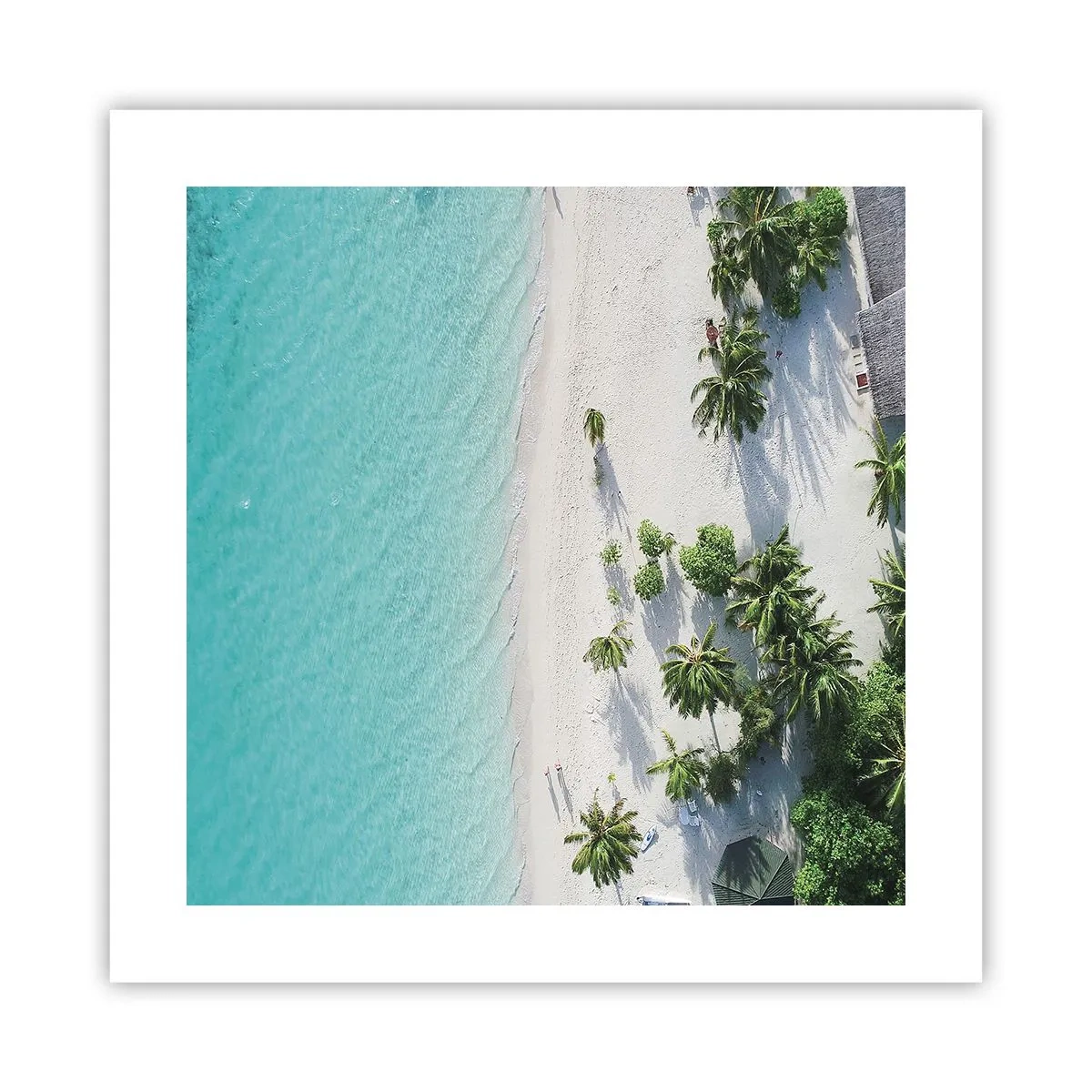 Pôster - Férias no paraíso - 40x40 cm