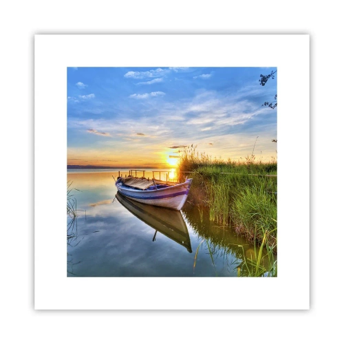 Pôster - Enseada de sonhos realizados - 30x30 cm