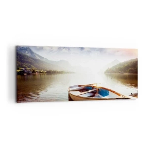 Quadro em tela - Sobre águas grandes e límpidas - 120x50 cm