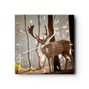 Relógio de parede - Relógio em vidro - A Luz da Juventude - 30x30 cm