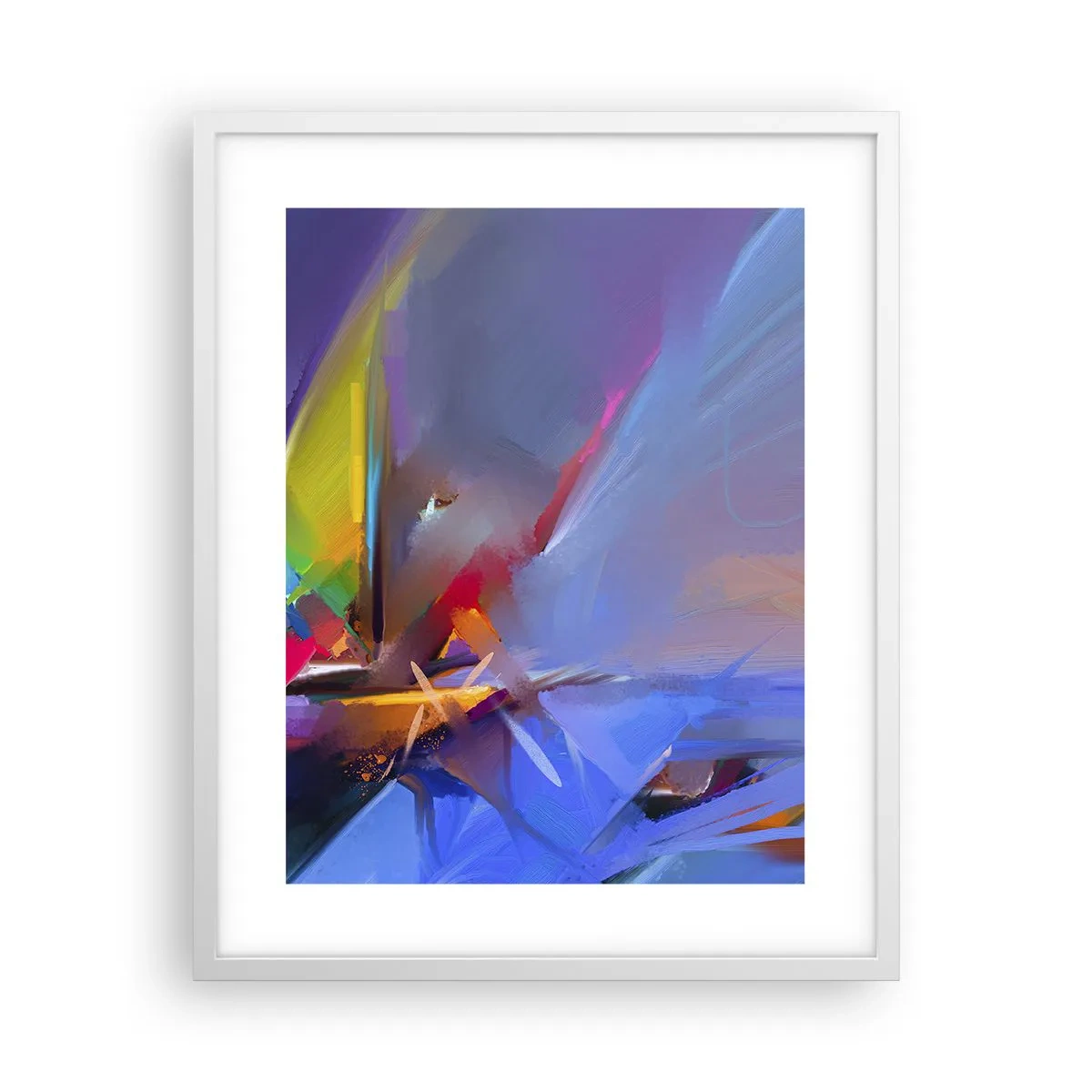 Pôster em moldura branca - Como as asas de um pássaro - 40x50 cm