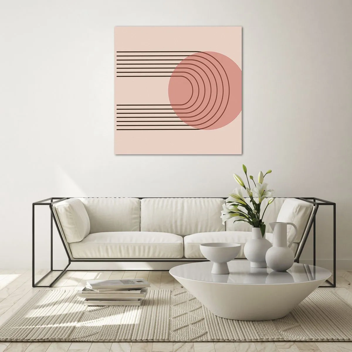 Quadro em vidro - Atração irresistível - 60x60 cm