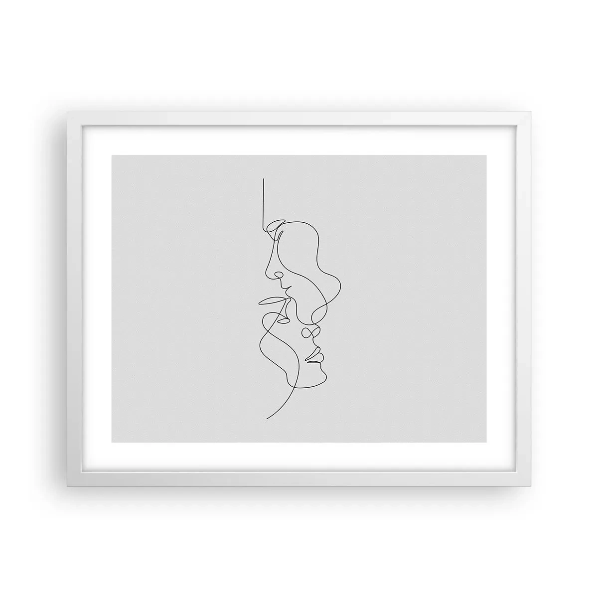 Pôster em moldura branca - O calor dos desejos amargos - 50x40 cm