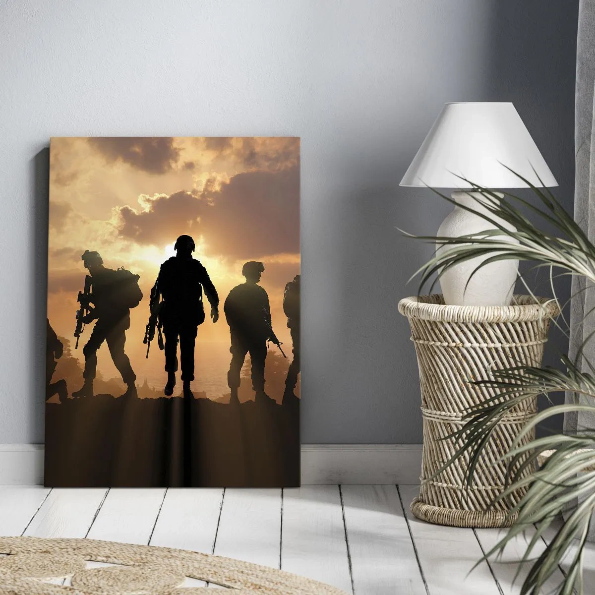 Quadro em tela - Brothers in arms - 65x120 cm