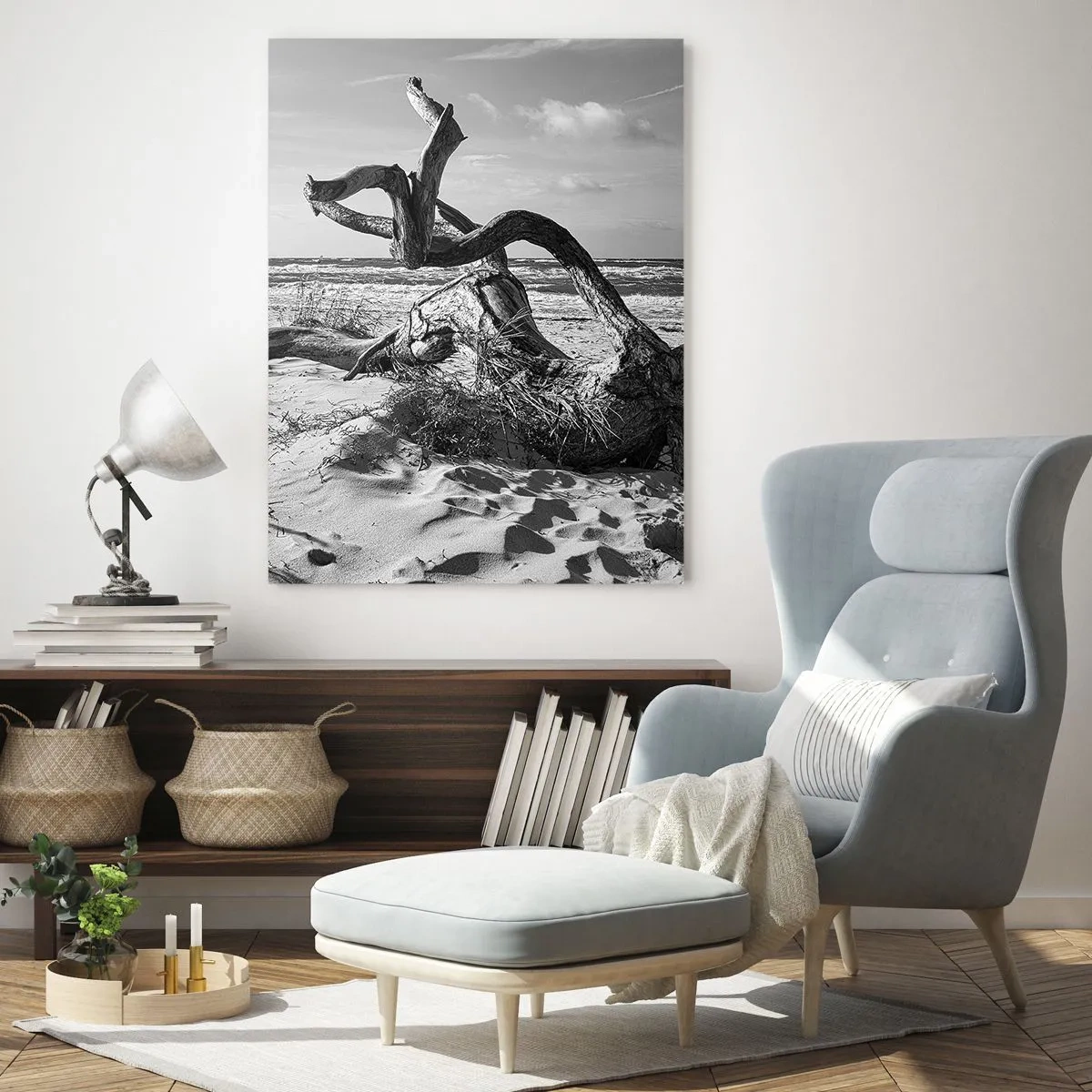 Quadro em vidro - Escultura do mar - 50x70 cm