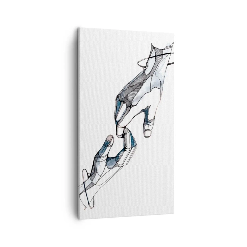 Quadro em tela - Um bom gesto - 45x80 cm