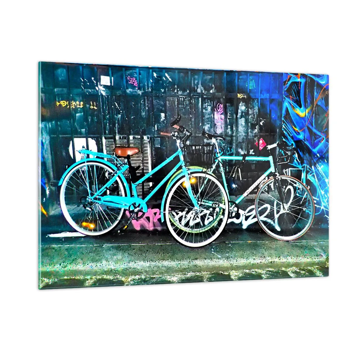 Quadro em vidro - A cidade chama - 120x80 cm