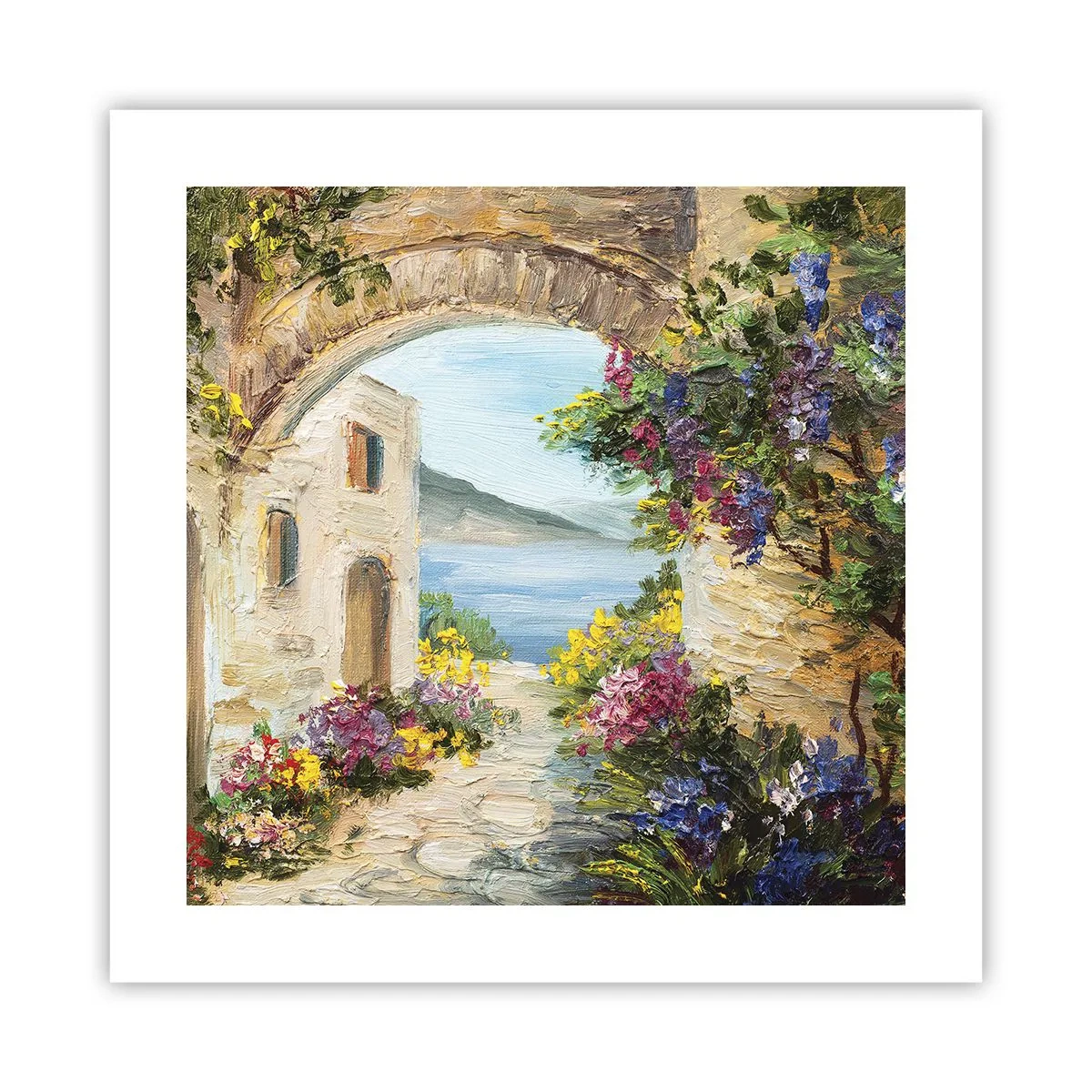 Pôster - O encanto da província costeira - 40x40 cm