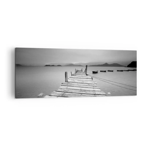 Quadro em tela - Além das montanhas, além dos mares - 140x50 cm