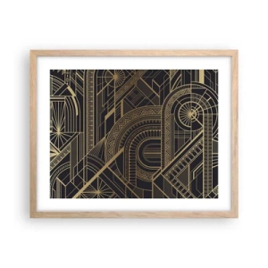 Pôster com moldura de carvalho claro - Conceitos, ideias, planos - 50x40 cm