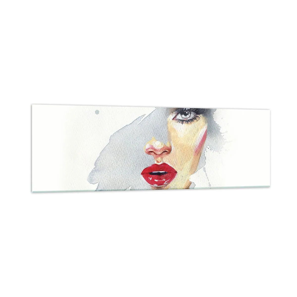 Quadro em vidro - Reflexão numa gota de água - 160x50 cm