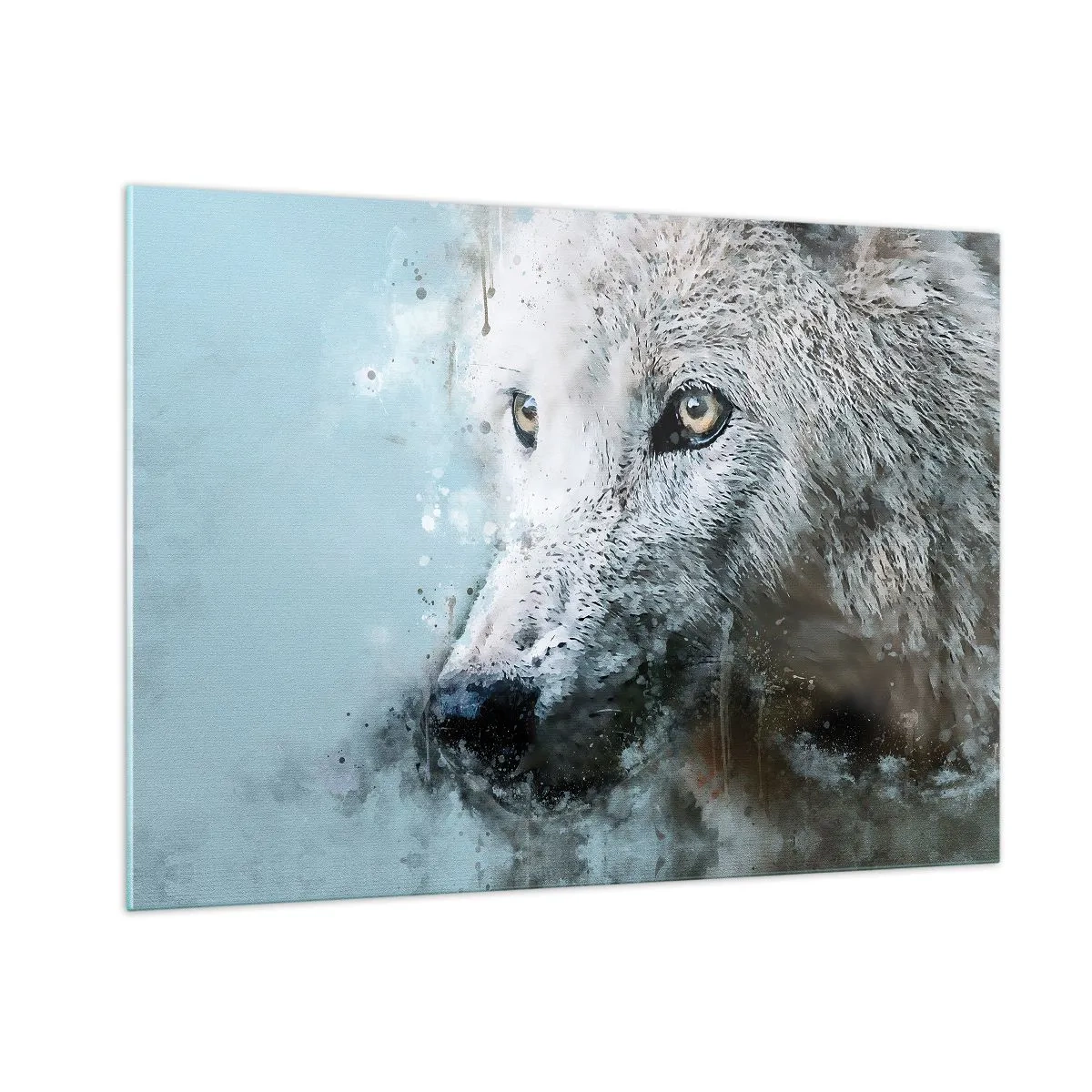 Quadro em vidro - Conheça a alma do lobo - 100x70 cm